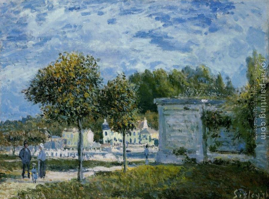 Alfred Sisley : The Watering Place at Marly